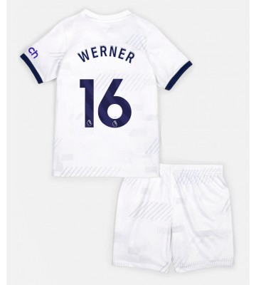 Tottenham Hotspur Timo Werner #16 Hemmaställ Barn 2023-24 Kortärmad (+ Korta byxor)
